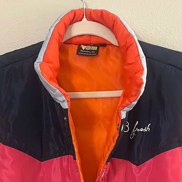 B Fresh Large Multi Color Puffer Vest - Picture 6 of 9